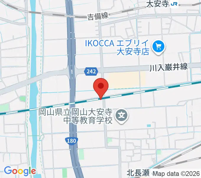 ミュージックスタジオOZZの地図