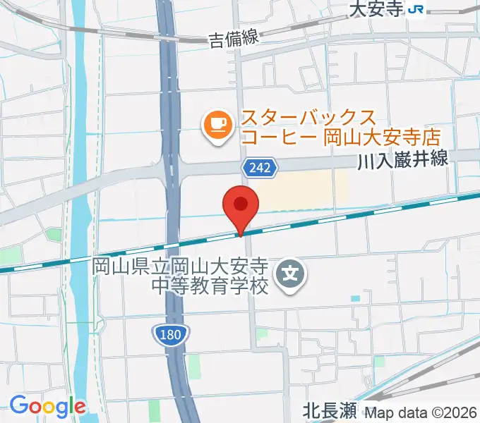 ミュージックスタジオOZZの地図