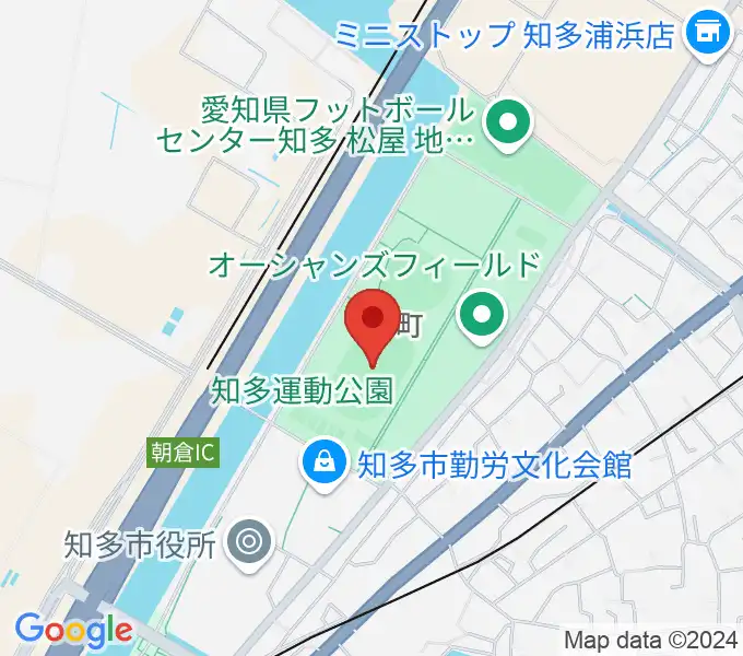 物産フードサイエンス1969知多スタジアムの地図