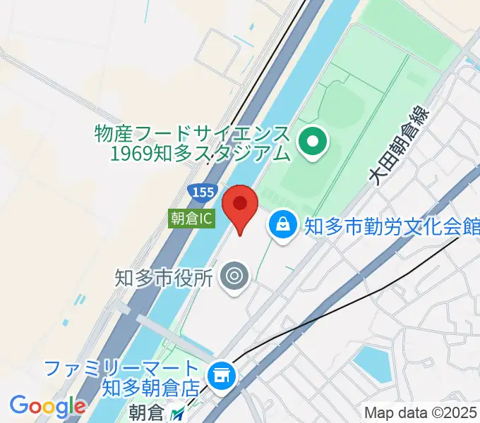 メディアス体育館ちたの地図