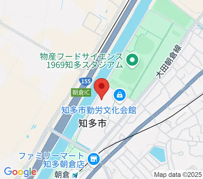 メディアス体育館ちたの地図