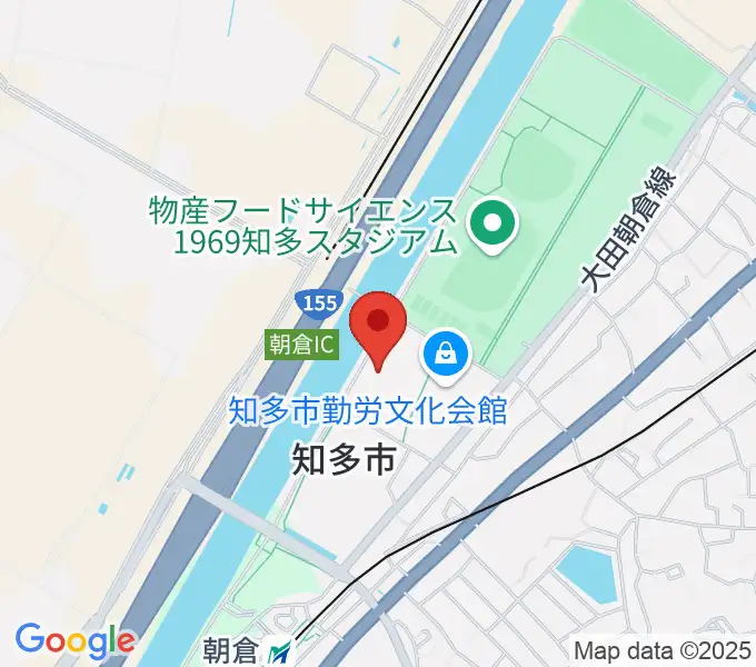 メディアス体育館ちたの地図