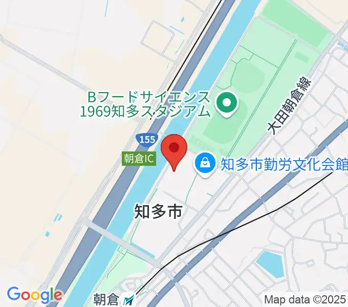 メディアス体育館ちたの地図