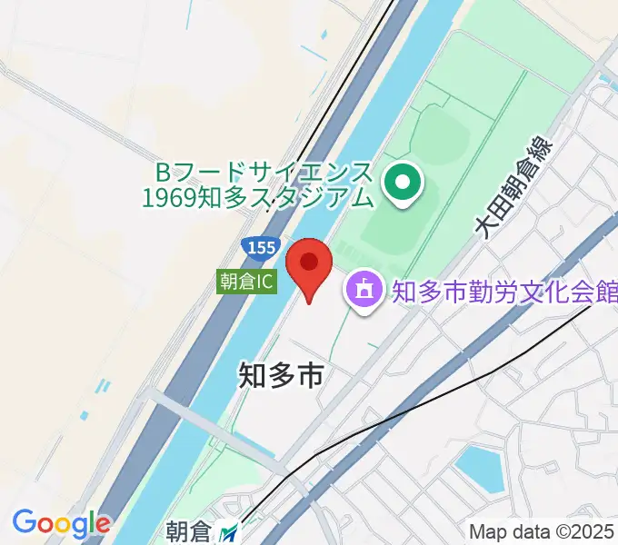 メディアス体育館ちたの地図