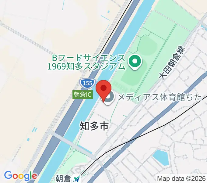 メディアス体育館ちたの地図