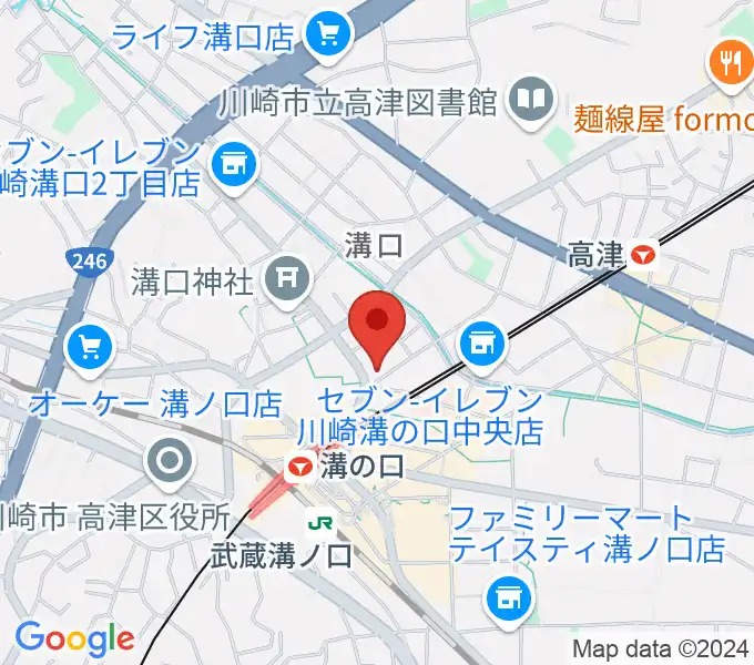 スタジオニド溝の口店の地図