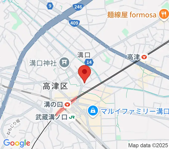 スタジオニド溝の口店の地図