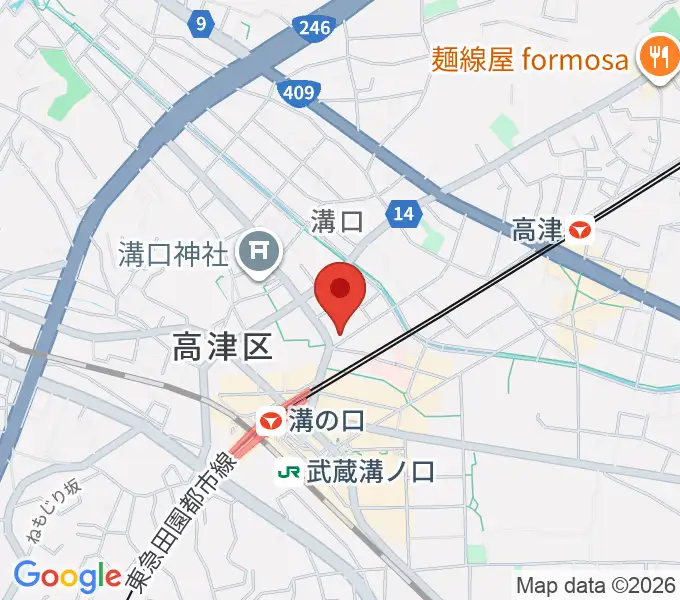 スタジオニド溝の口店の地図