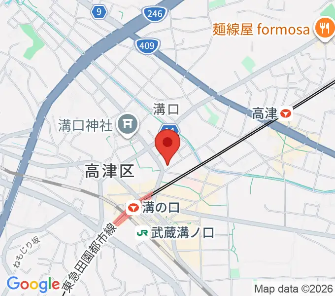 スタジオニド溝の口店の地図