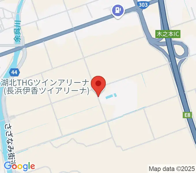 長浜伊香ツインアリーナの地図