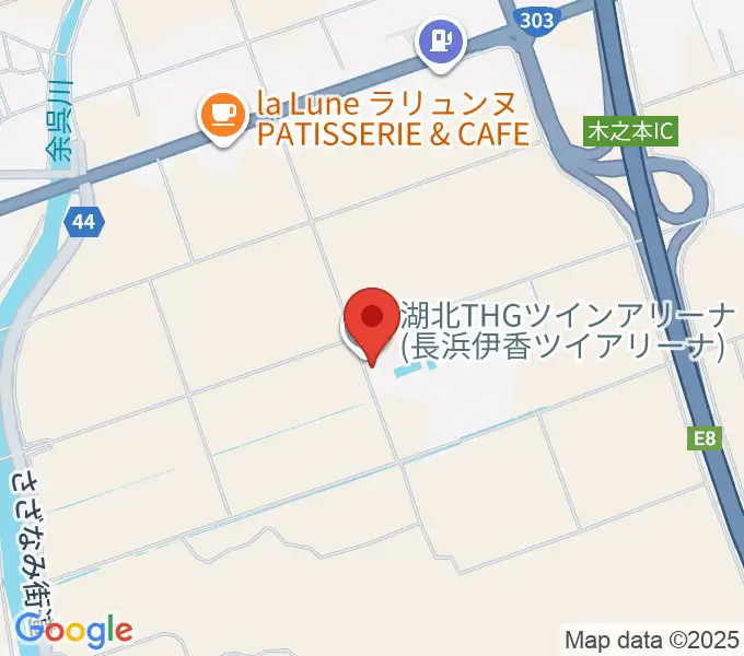 湖北THGツインアリーナの地図