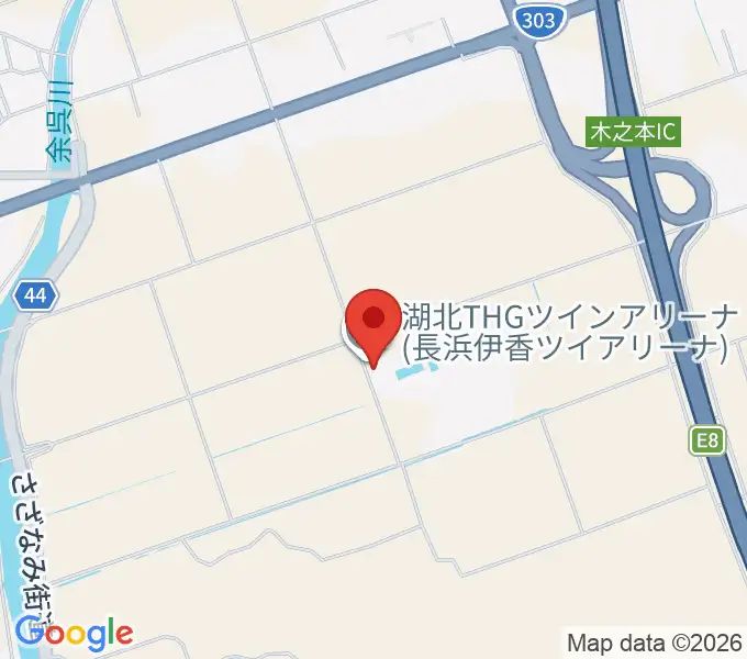 湖北THGツインアリーナの地図