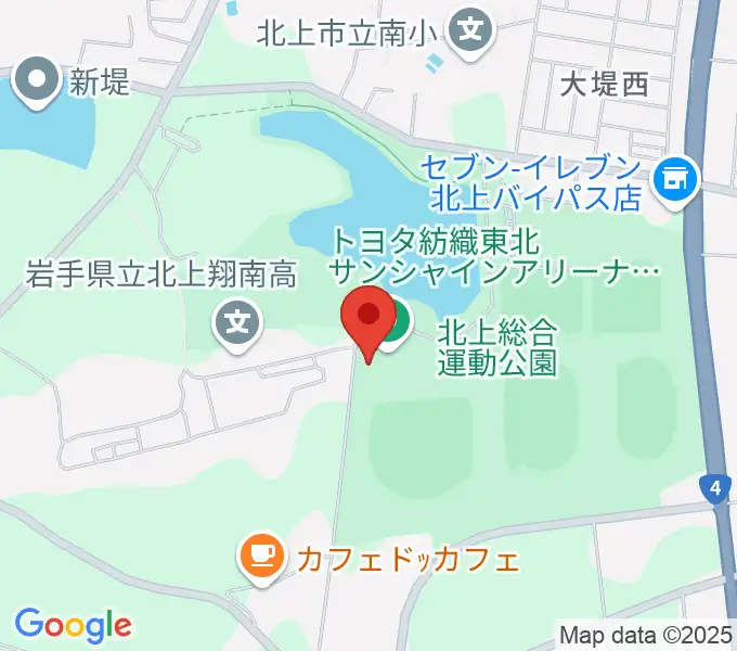トヨタ紡織東北サンシャインアリーナの地図