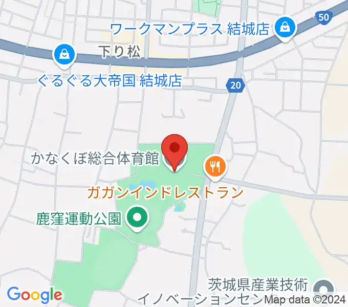 かなくぼ総合体育館の地図