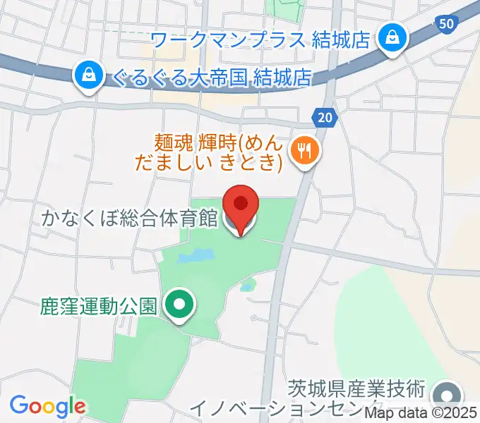 かなくぼ総合体育館の地図
