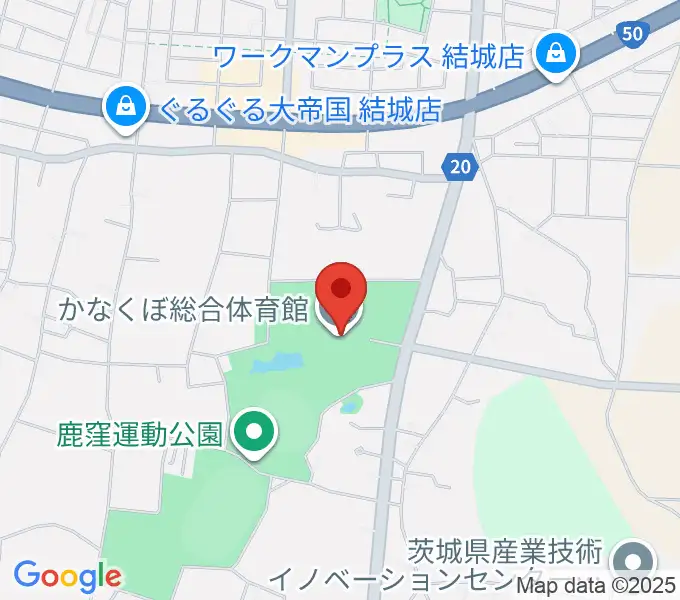 かなくぼ総合体育館の地図