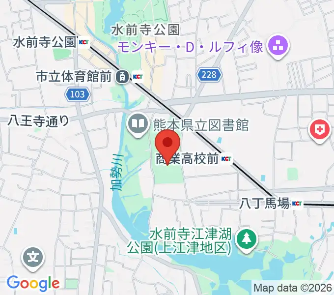 ナースパワーアリーナの地図