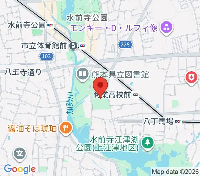 ナースパワーアリーナの地図