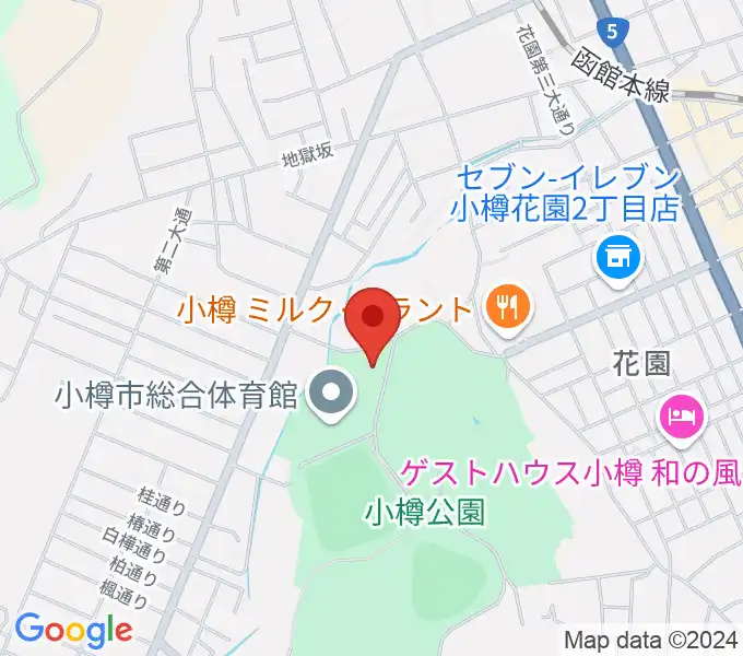 小樽市公会堂の地図