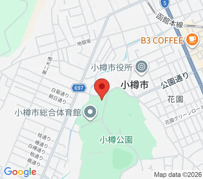 小樽市公会堂の地図
