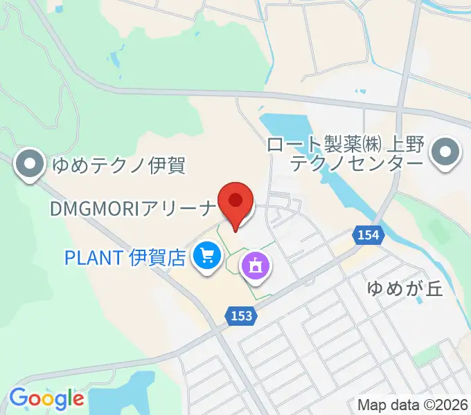 DMGMORIアリーナの地図