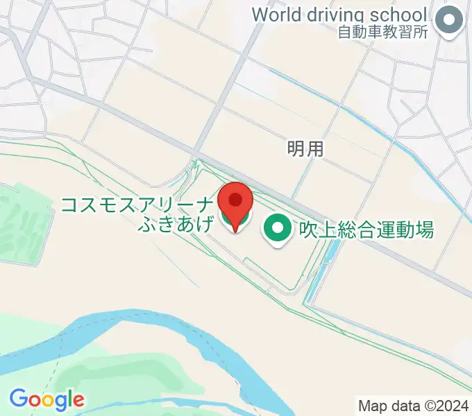 コスモスアリーナふきあげの地図