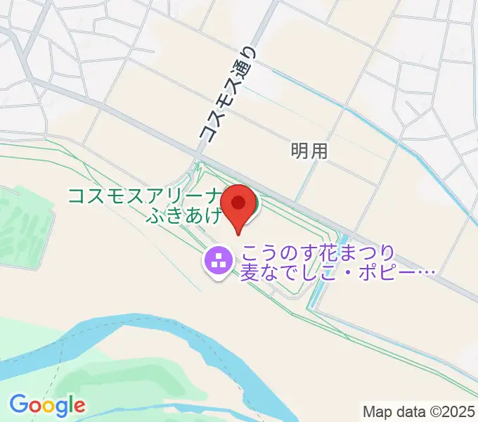 コスモスアリーナふきあげの地図