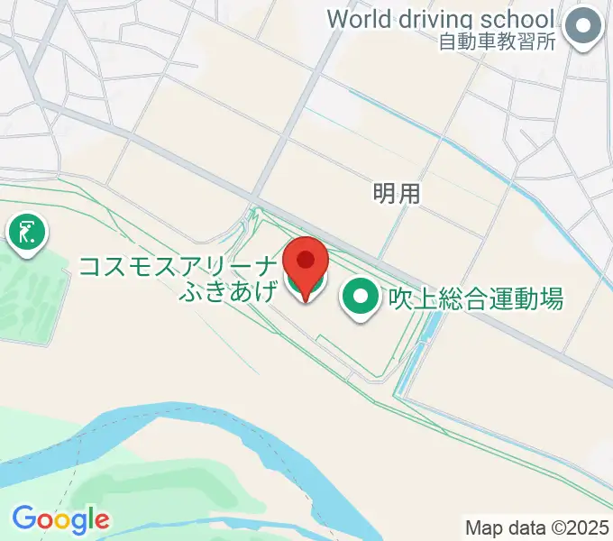 コスモスアリーナふきあげの地図