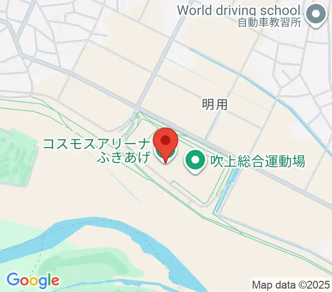 コスモスアリーナふきあげの地図