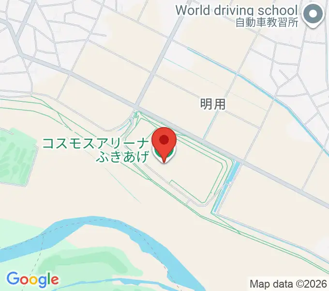 コスモスアリーナふきあげの地図