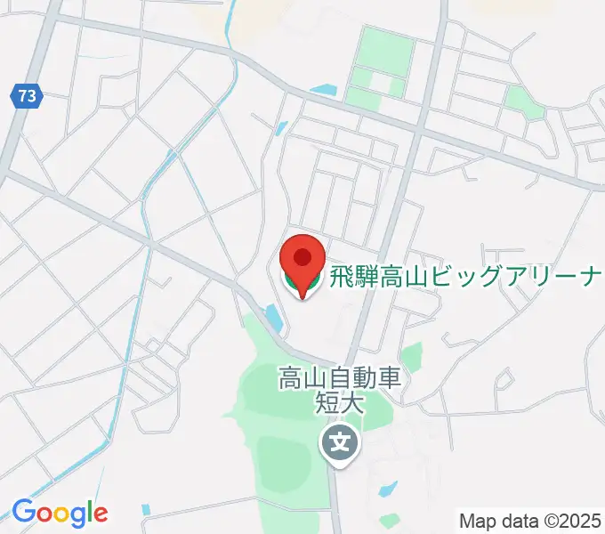 飛騨高山ビッグアリーナの地図