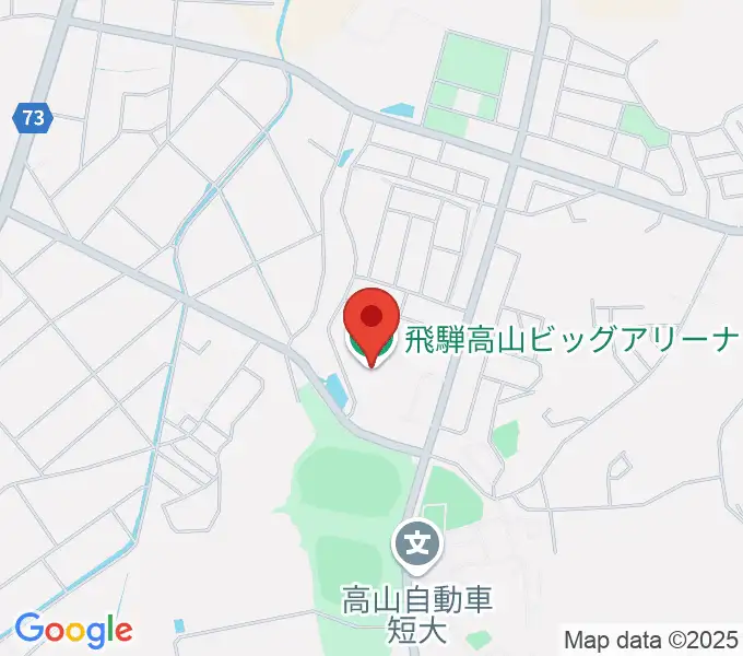 飛騨高山ビッグアリーナの地図