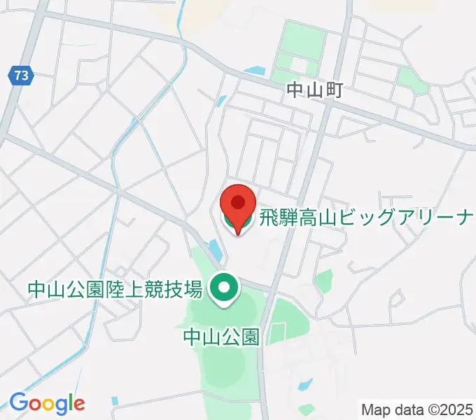 飛騨高山ビッグアリーナの地図