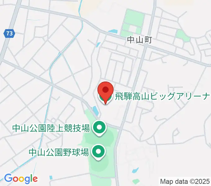 飛騨高山ビッグアリーナの地図