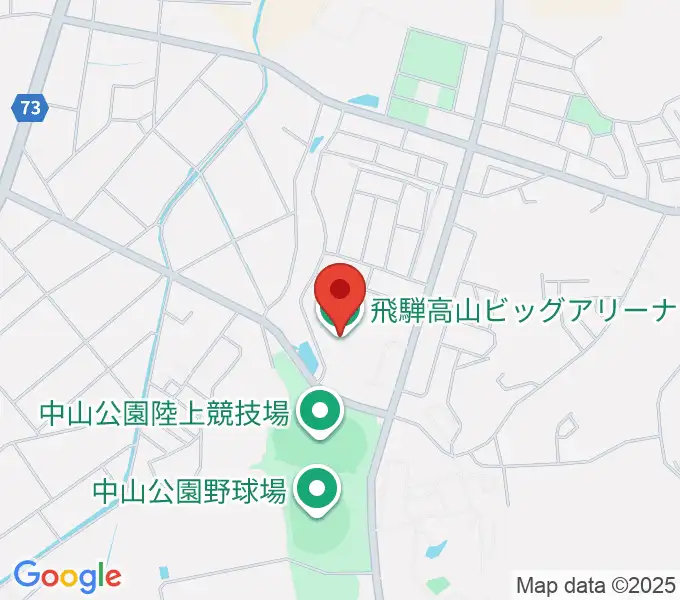 飛騨高山ビッグアリーナの地図