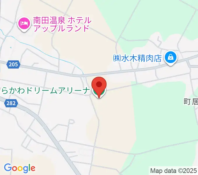 ひらかわドリームアリーナの地図