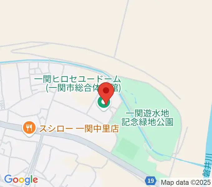 一関ヒロセユードームの地図