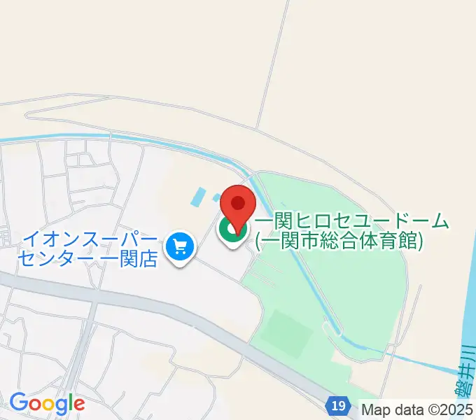 一関ヒロセユードームの地図