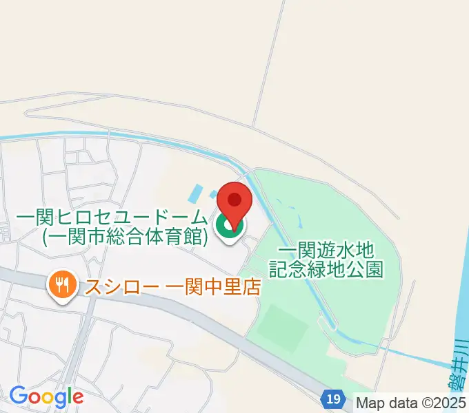 一関ヒロセユードームの地図