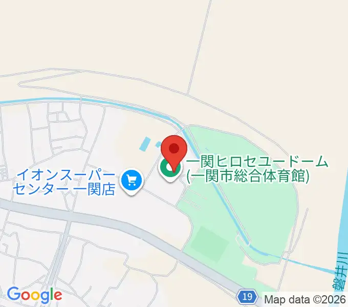 一関ヒロセユードームの地図