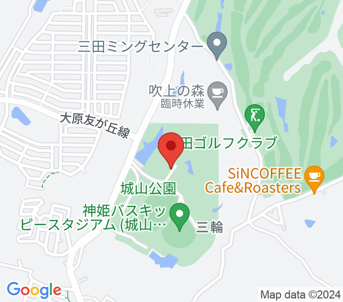 神姫バス城山体育館の場所