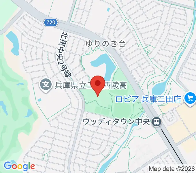 駒ケ谷運動公園体育館の地図