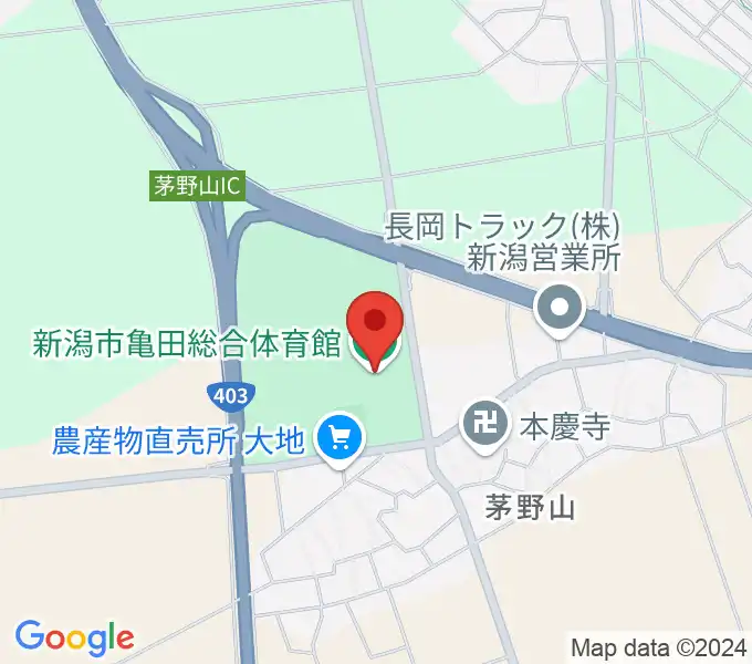 亀田総合体育館の地図