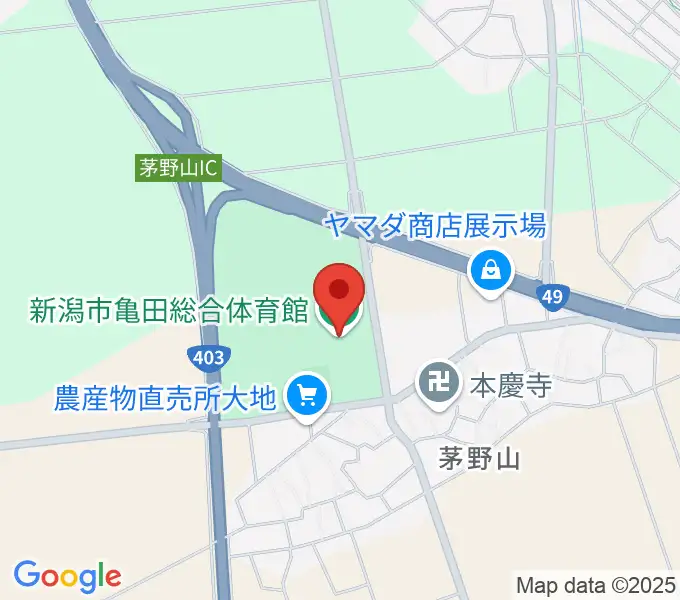 亀田総合体育館の地図
