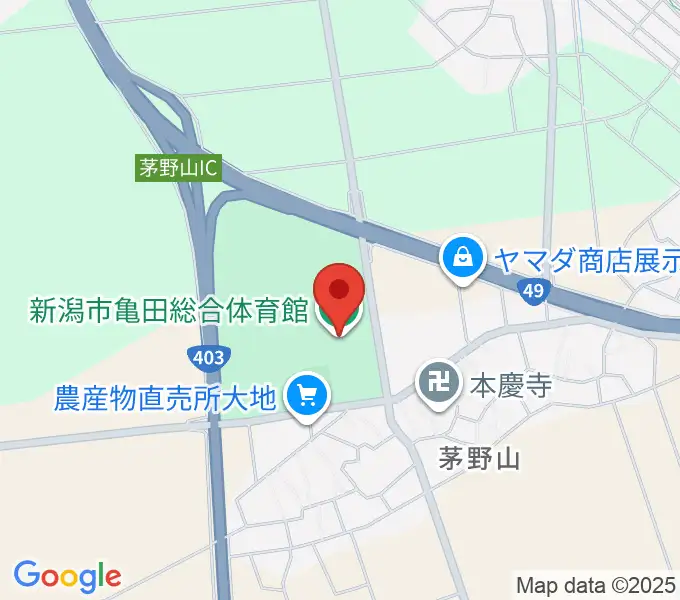 亀田総合体育館の地図