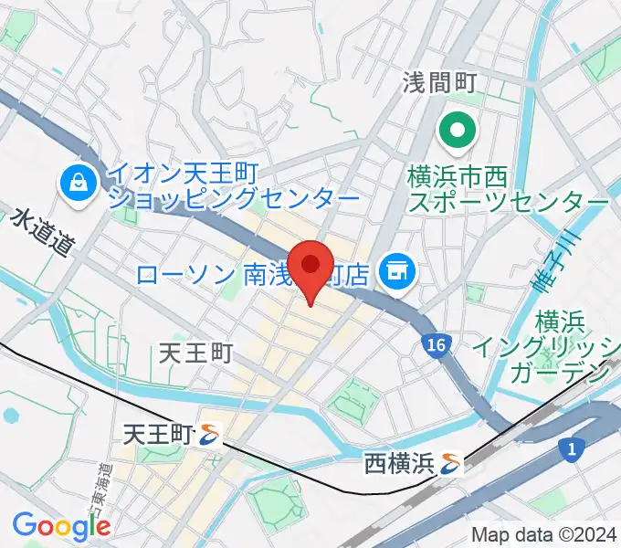 天王町スタジオオリーブの地図