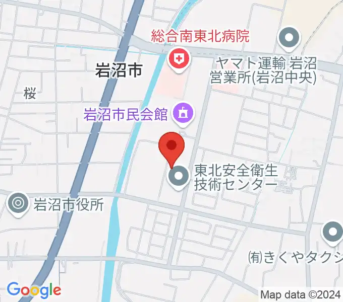 岩沼市総合体育館ビッグアリーナの地図