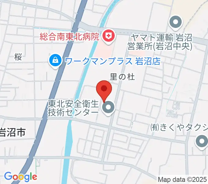 岩沼市総合体育館ビッグアリーナの地図