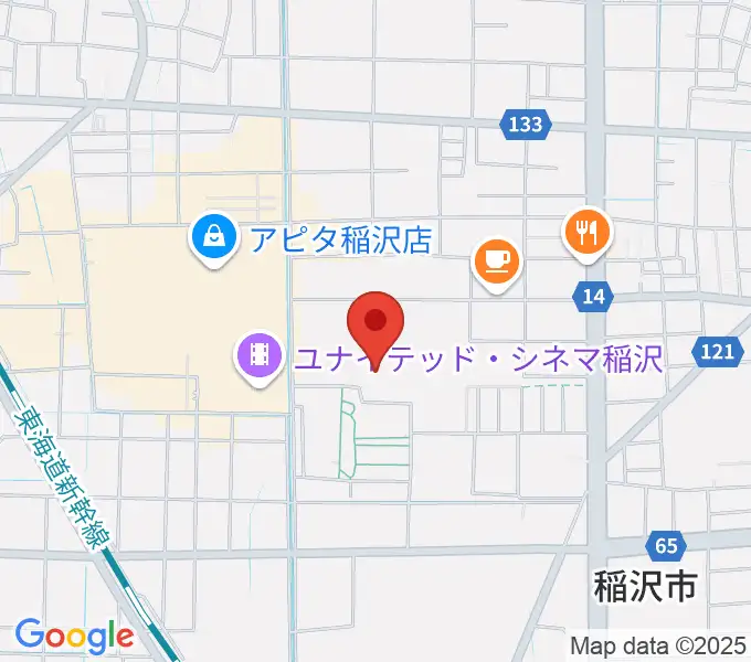 尾西信金いなざわアリーナの地図