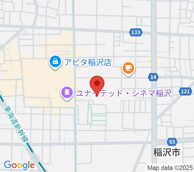尾西信金いなざわアリーナの地図